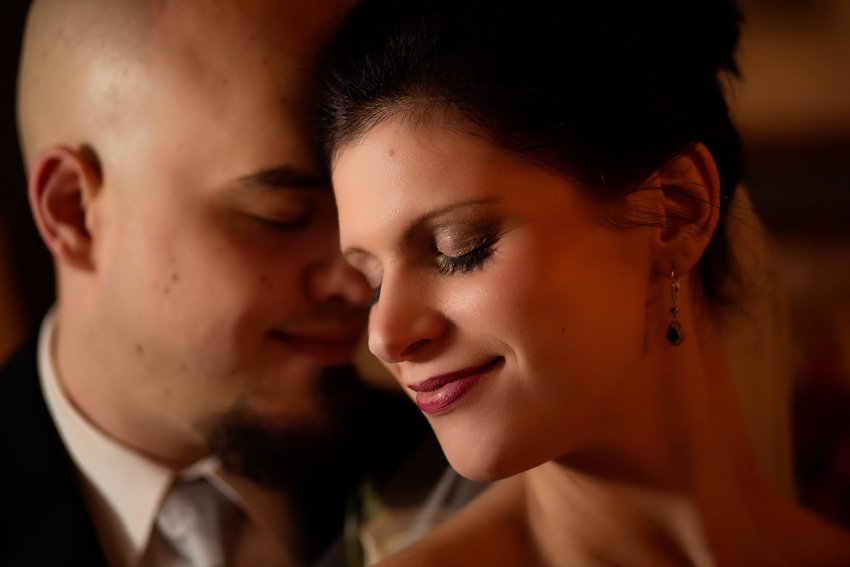 Bride and Groom portrait at Century Club of Syracuse