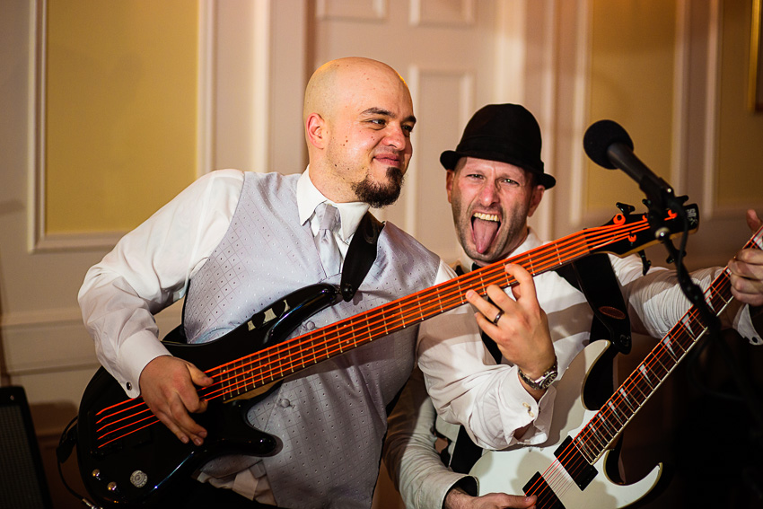 Groom plays with Mashwork Orange band!