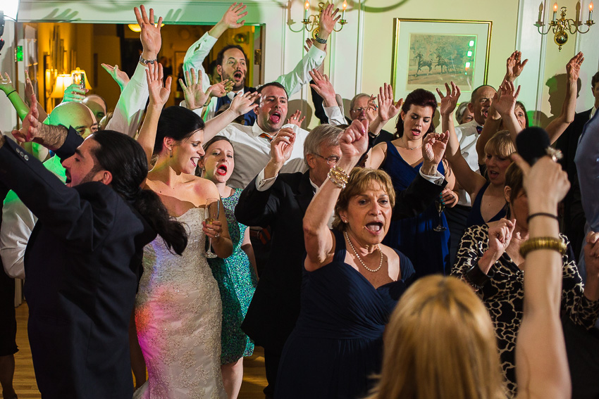 wedding reception party at Century Club of Syracuse