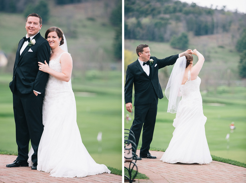 bride and groom portraits at Otesaga in Cooperstown