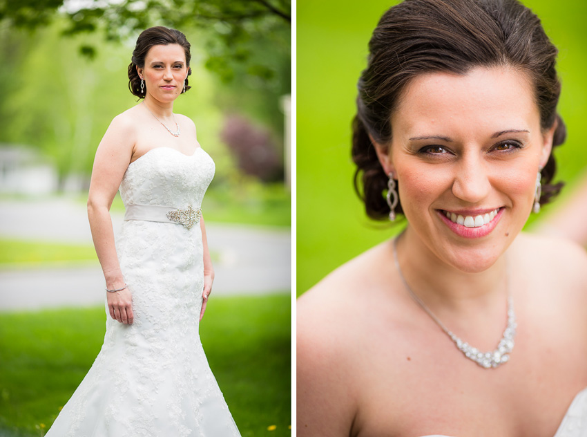 Syracuse, NY wedding photos bride's portraits