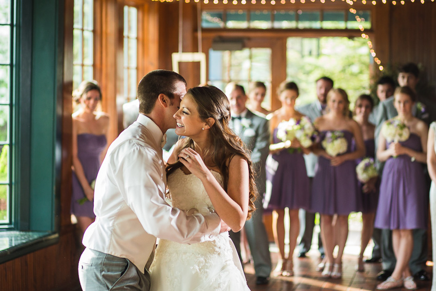 fun first dance at Sherwood Inn wedding reception