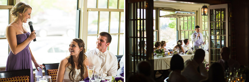 speeches at Sherwood Inn wedding