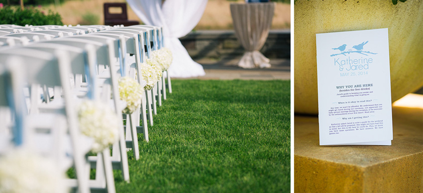 Great Lawn wedding ceremony details
