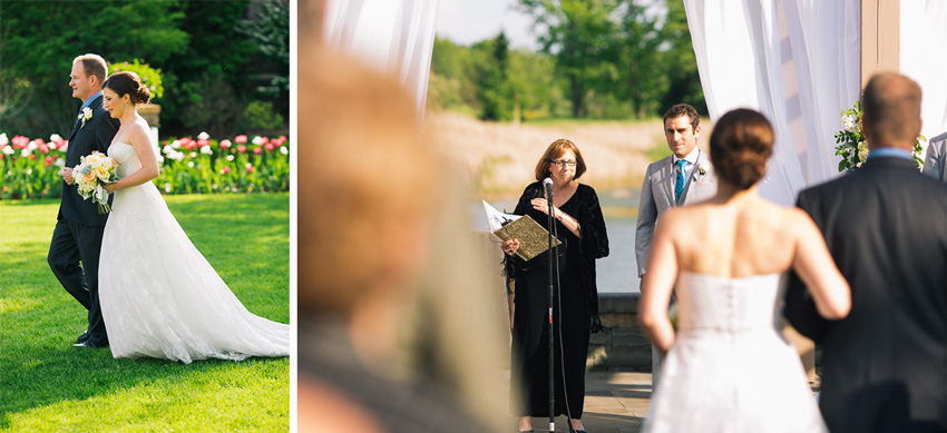 outdoor wedding ceremony at The Lodge at Turning Stone
