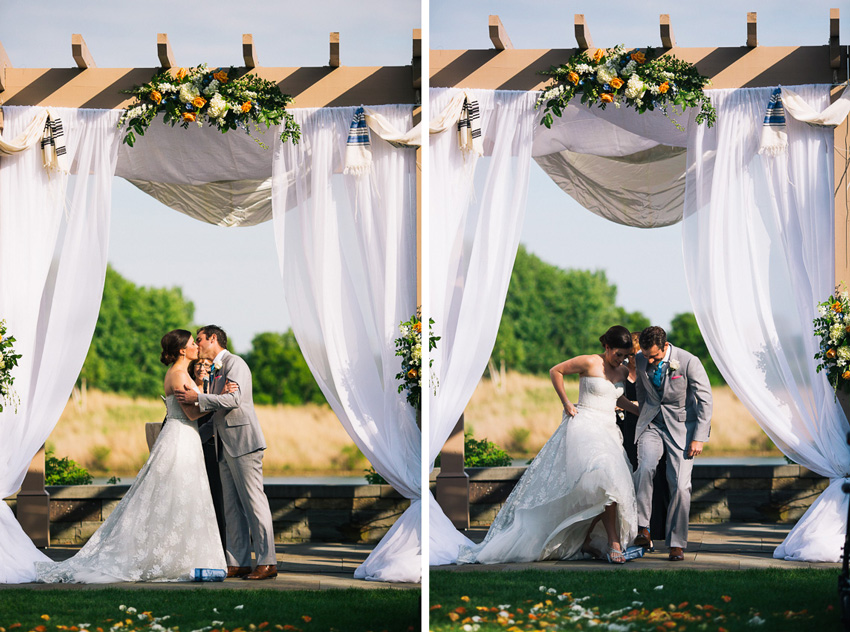 Jewish wedding ceremony at Turning Stone