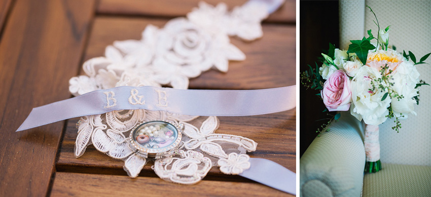 bride's details for aurora inn wedding