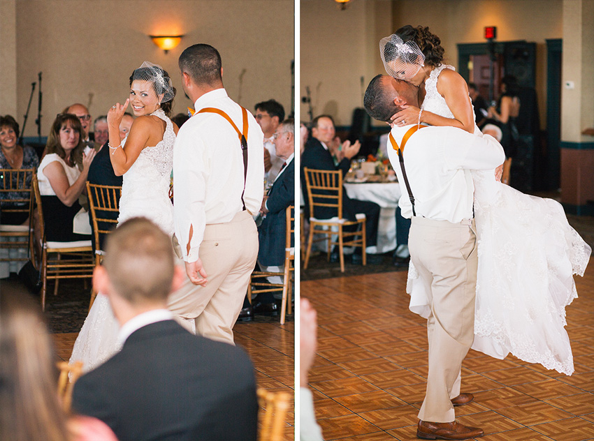 fun first dance at belhurst wedding reception