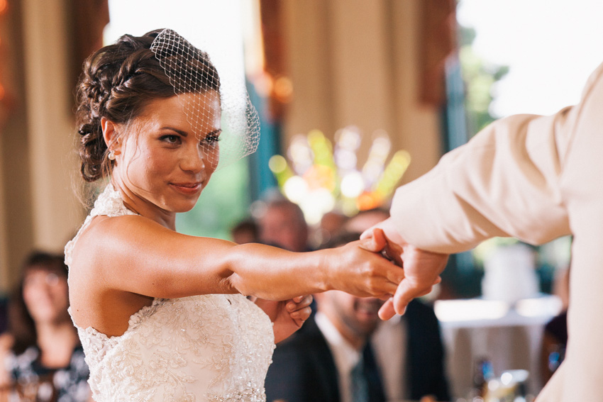 first dance at belhurst wedding reception