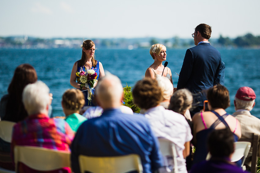 outdoor wedding on the St. Lawrence River