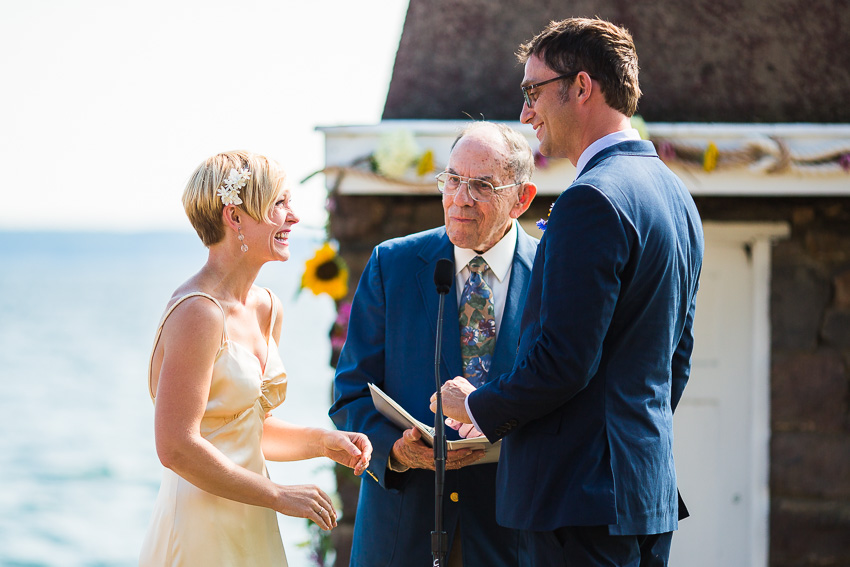 wedding ceremony in thousand islands