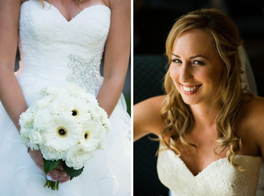 bride's bouquet & portrait