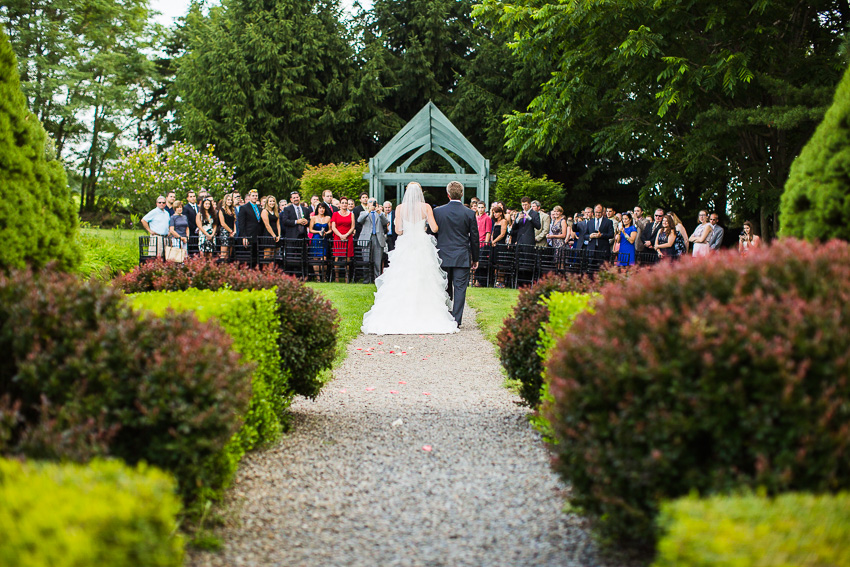 wedding at John Joseph Inn's English garden
