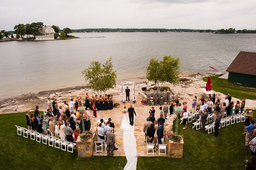 thousand islands wedding ceremony