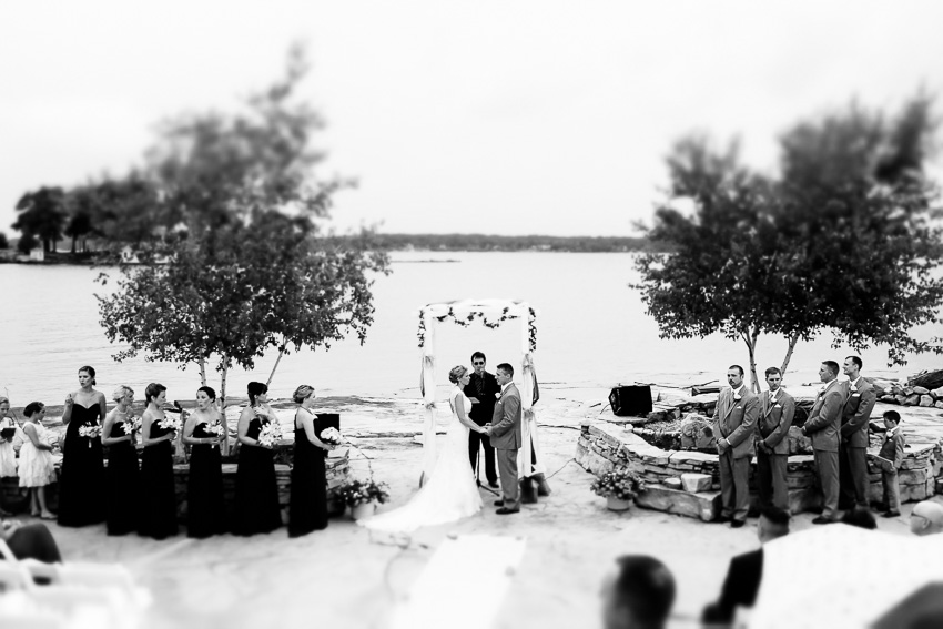 outdoor wedding ceremony on St. Lawrence River