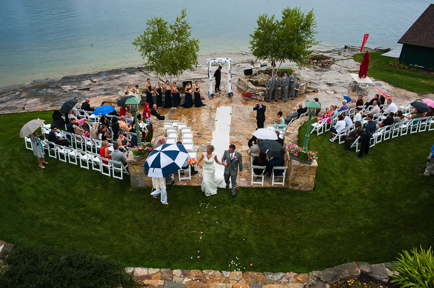 unique outdoor wedding ceremony location in Thousand Islands