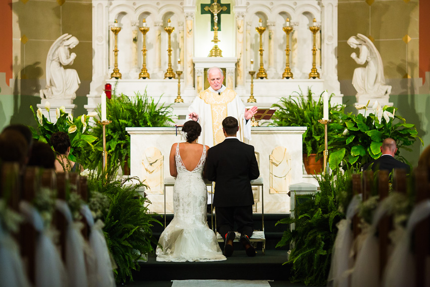 Wedding ceremony at St. Matthew's East Syracuse