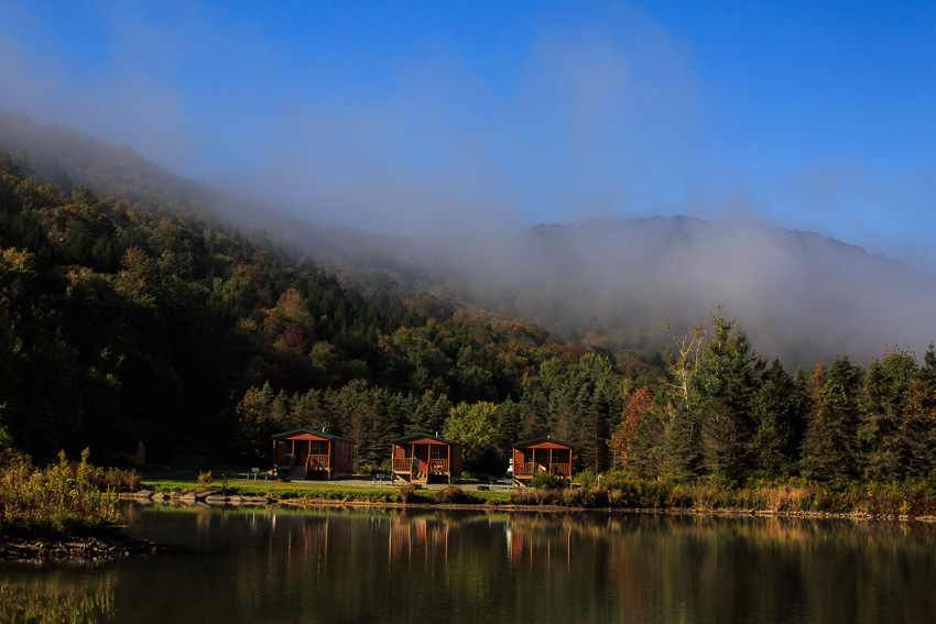 the mountain view cabins at west branch angler resort