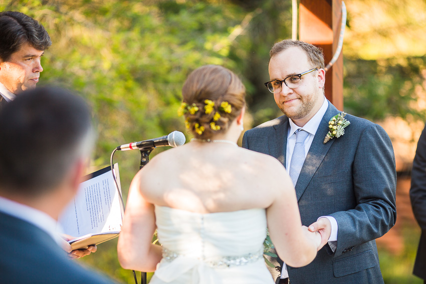 wedding ceremony at west branch resort