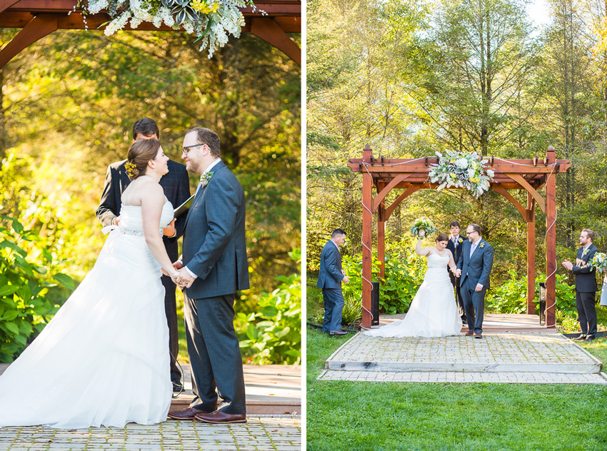 outdoor wedding ceremony in Hancock, NY