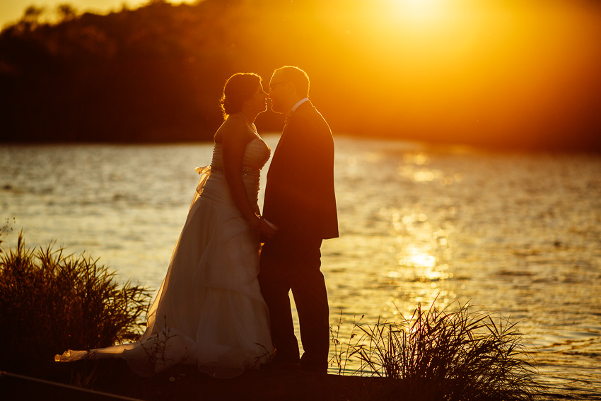 west branch resort wedding photos on Delaware River