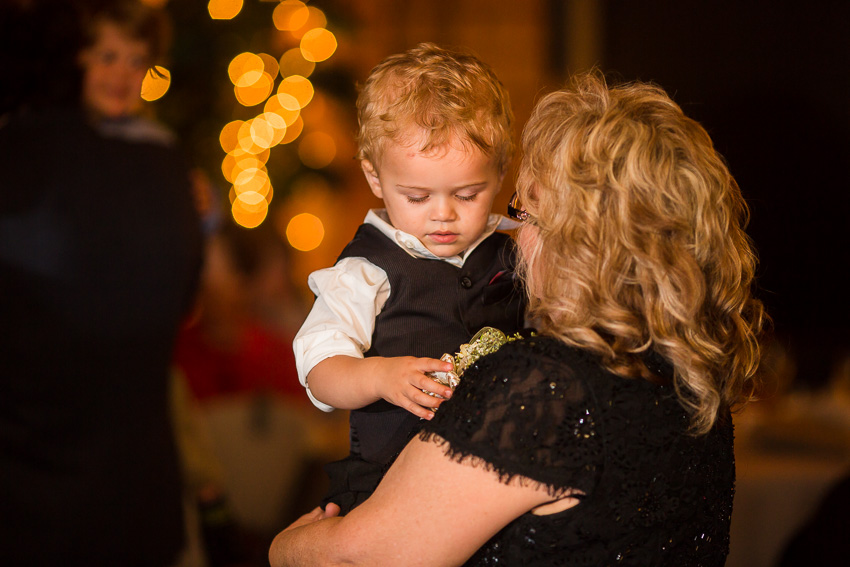 grandmother and grandson on wedding dance floor