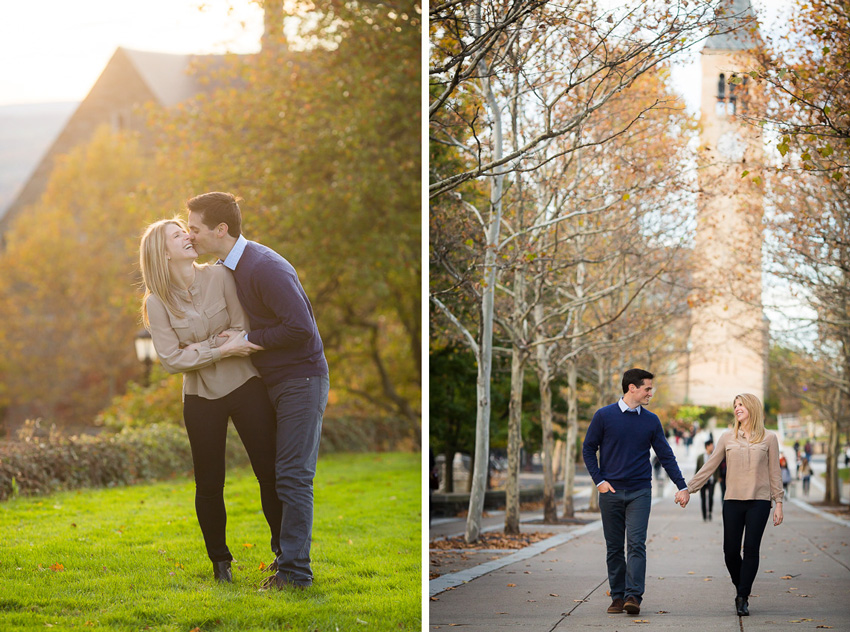 engagement photos at cornell university