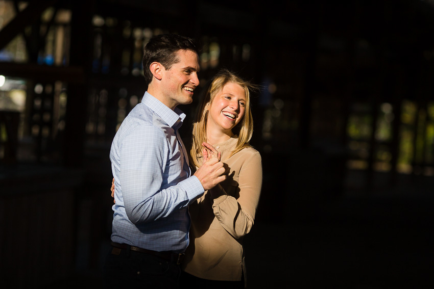 engagement photos at Ithaca Farmers Market