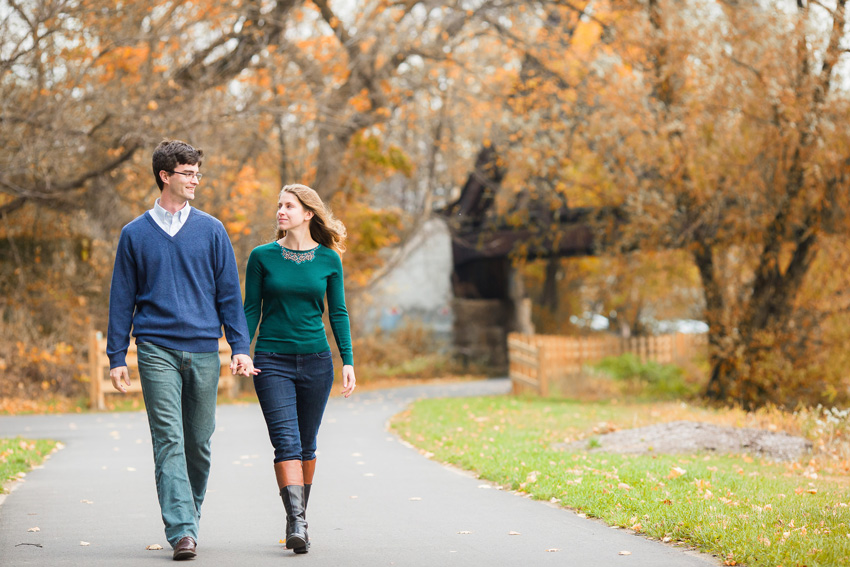 pittsford erie canal engagement photos