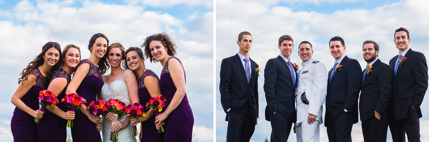 Turning Stone wedding party photos