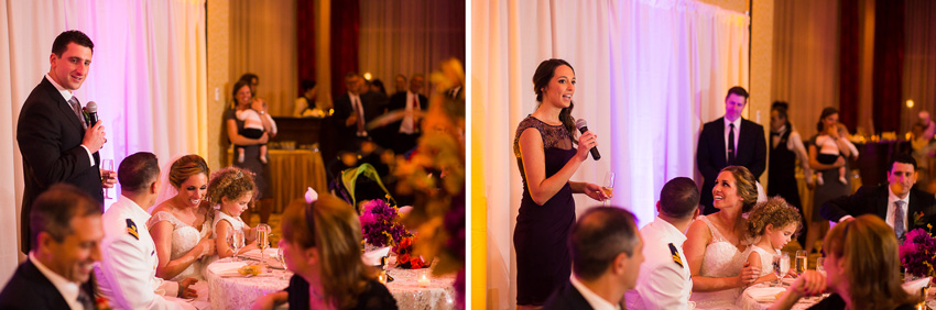 speeches at Turning Stone wedding reception