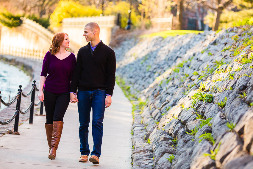 engagement photography at Syracuse creekwalk