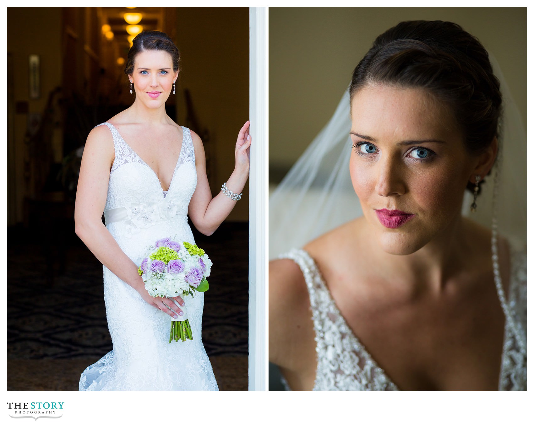 bride's portraits at genesee grande hotel