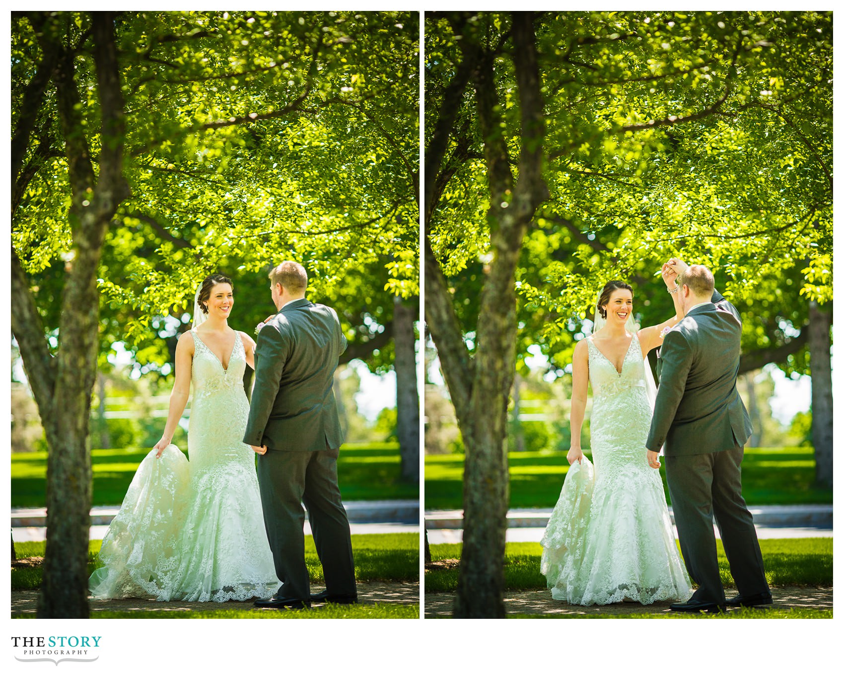 wedding portraits at LeMoyne College