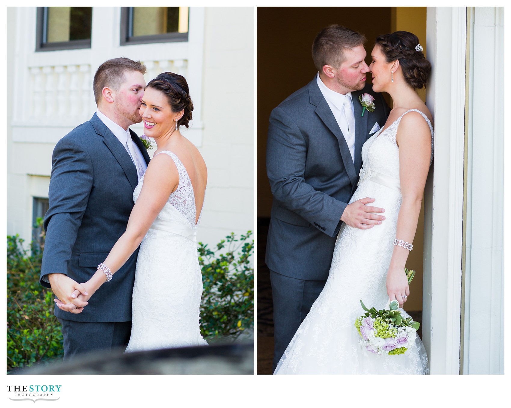 bride and groom photos at Genesee Grande Hotel