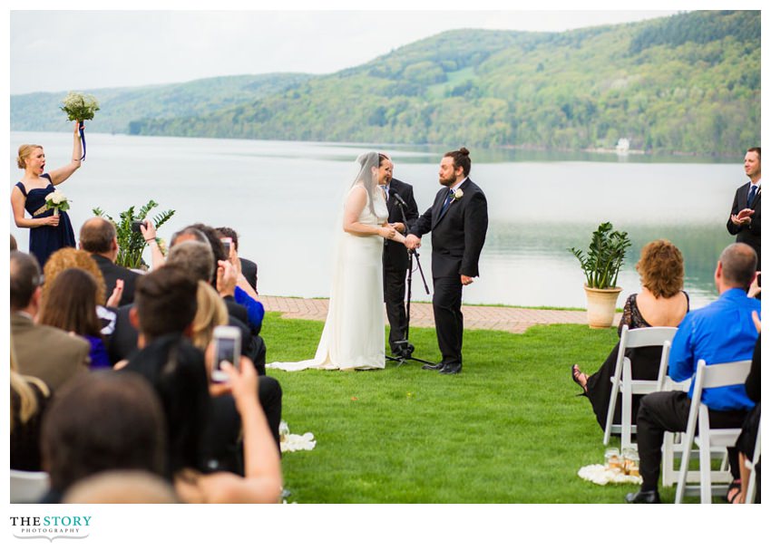 Otesaga Resort outdoor wedding ceremony