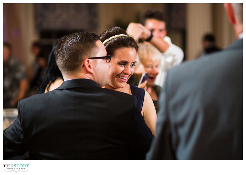 wedding reception dancing at Otesaga resort