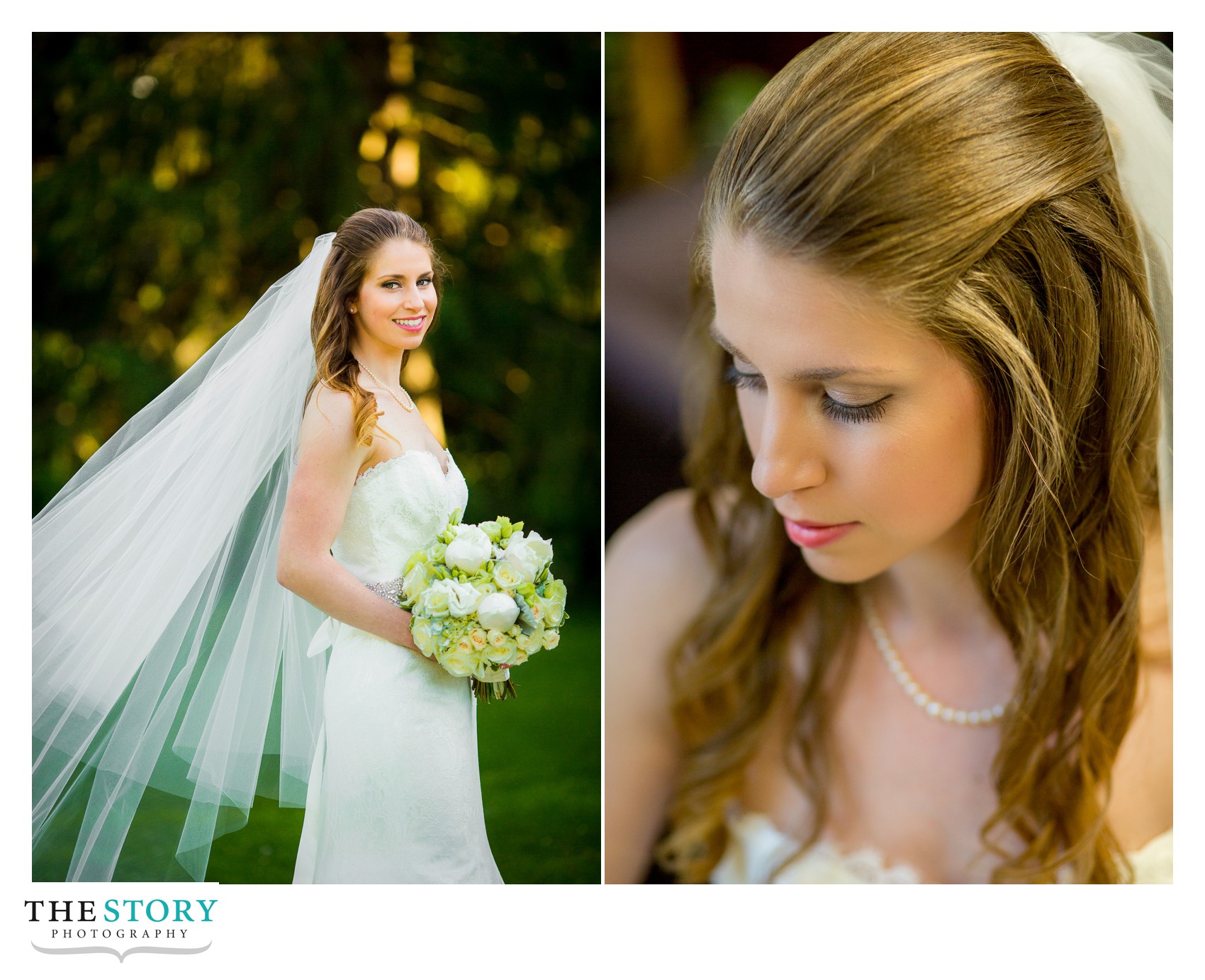 bride portraits at Nazareth College