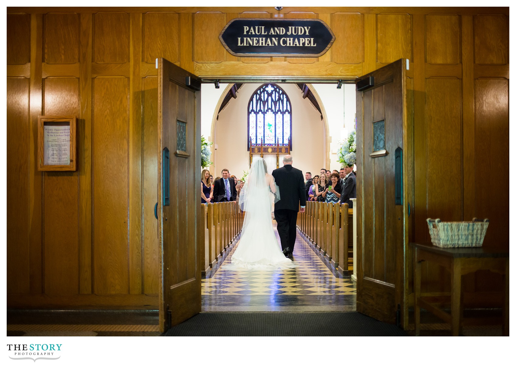 Wedding photos at Nazareth College Linehan Chapel