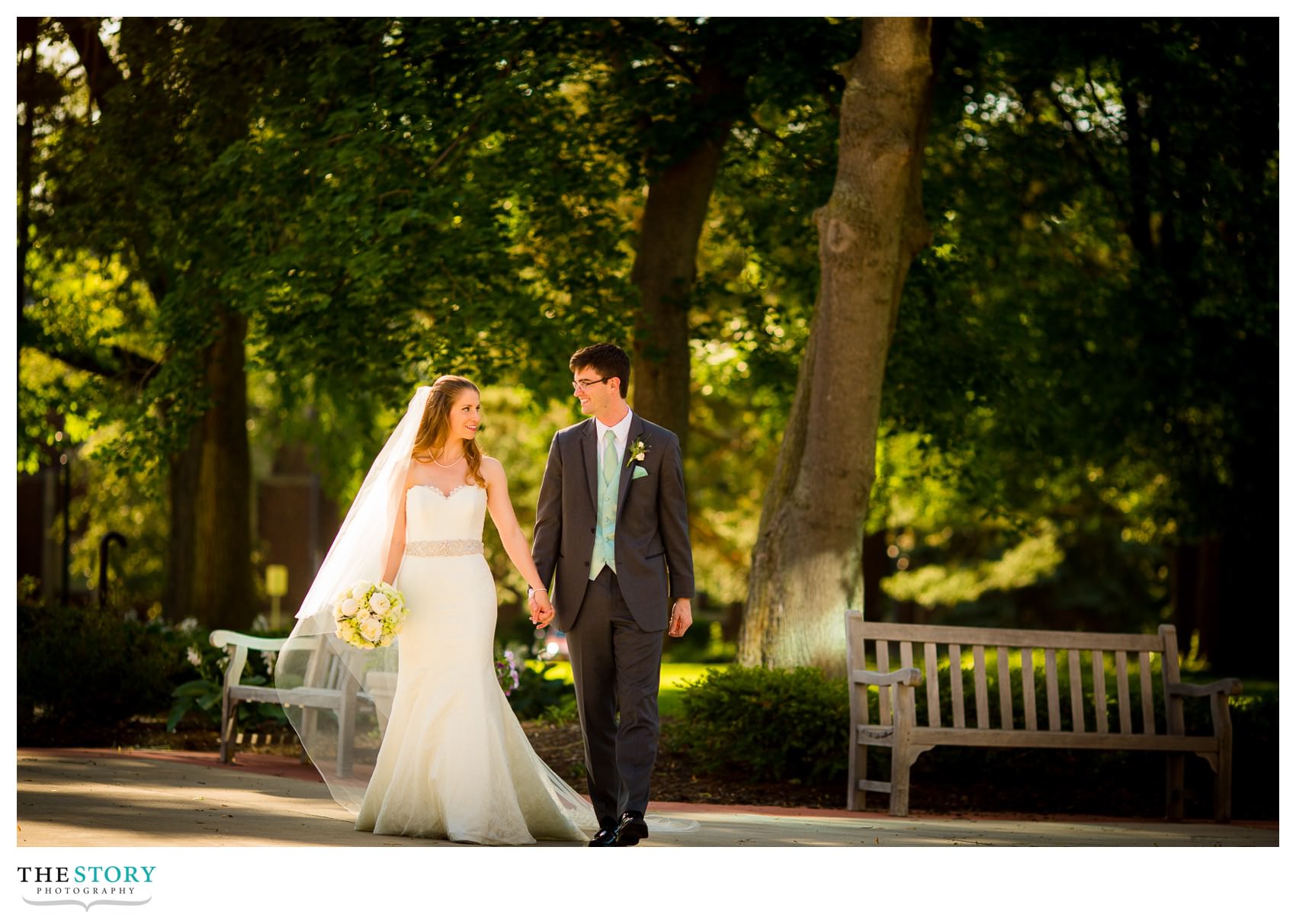 photos at nazareth college wedding