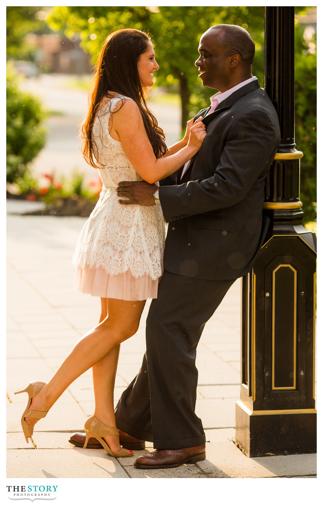 cute engagement photo in Skaneateles, NY