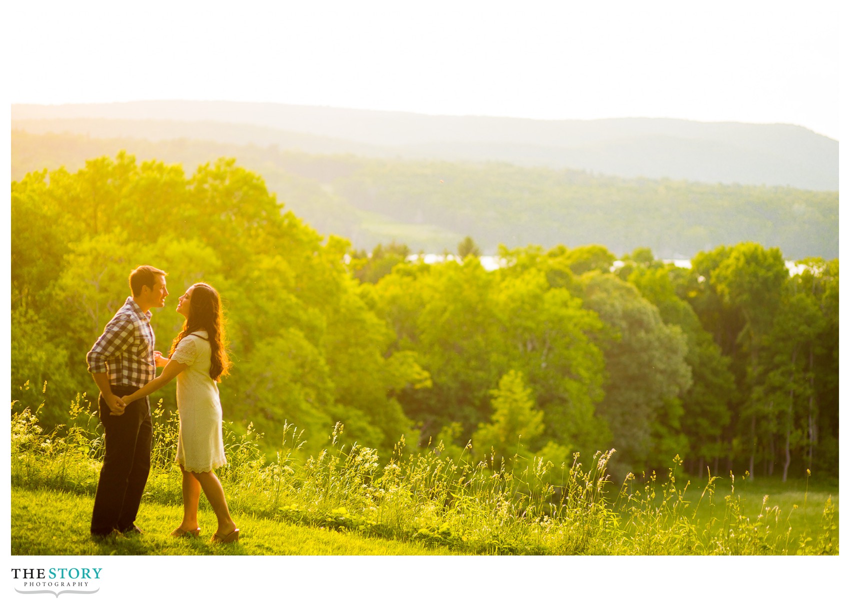 Hudson Valley engagement photos in Hyde Park, NY