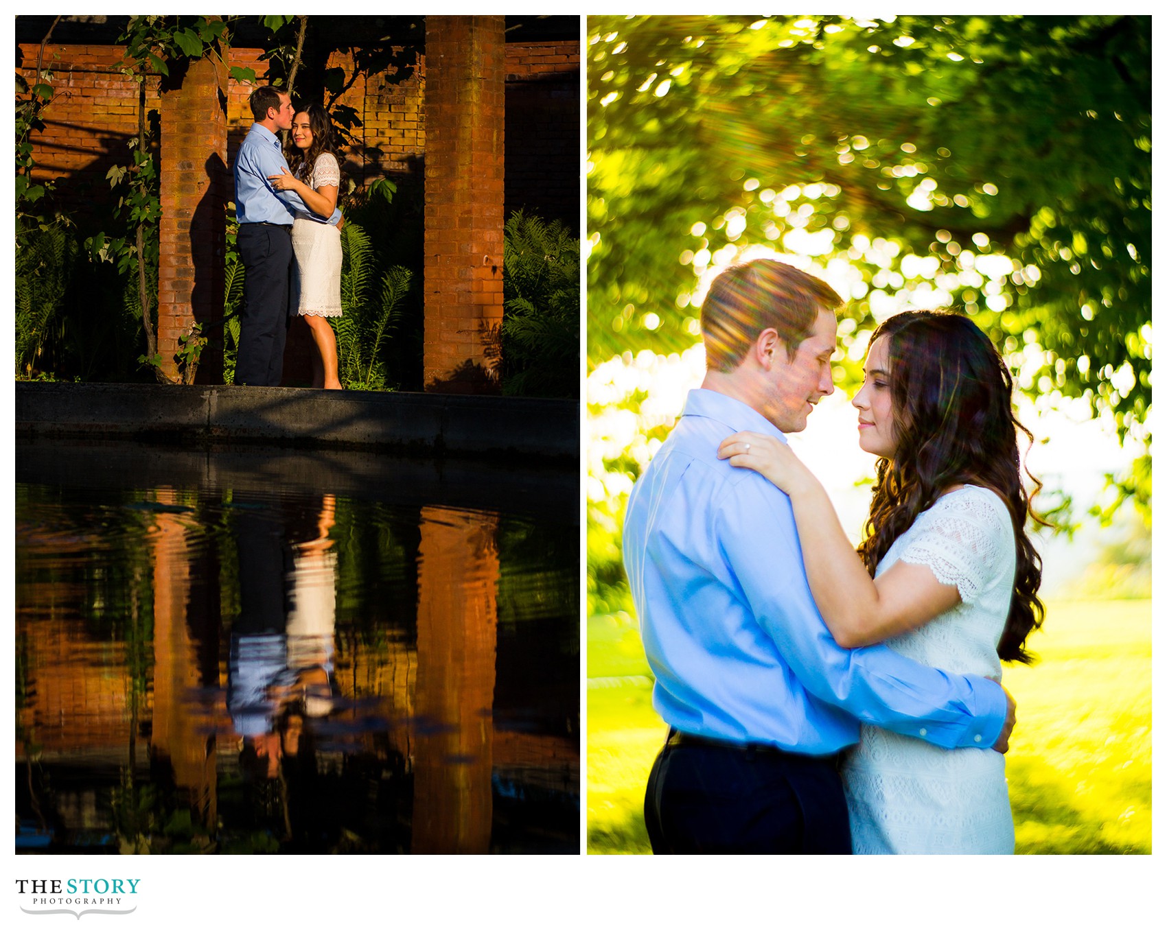 engagement photos at Vanderbilt Mansion National Historical Site