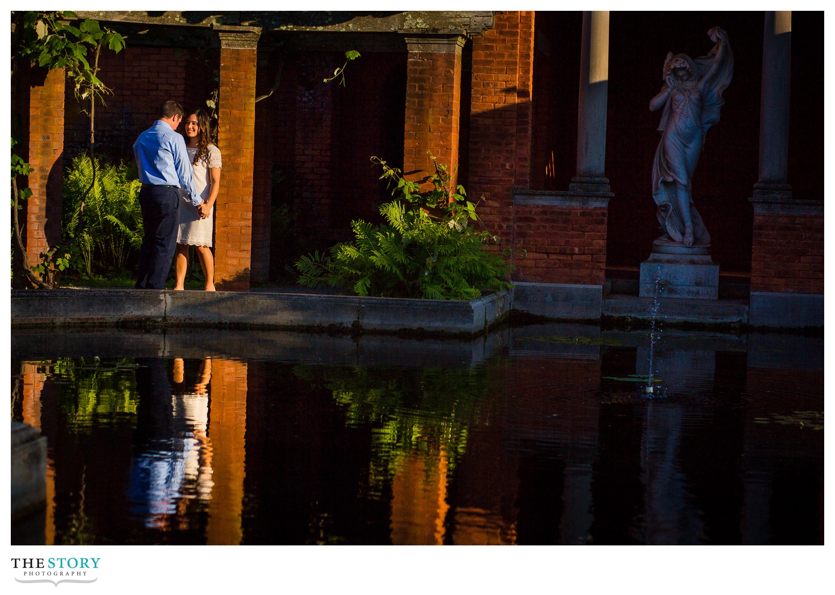 Vanderbilt garden engagement photos