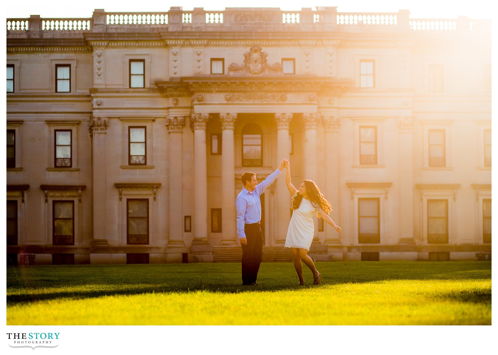 Vanderbilt Mansion engagement photography