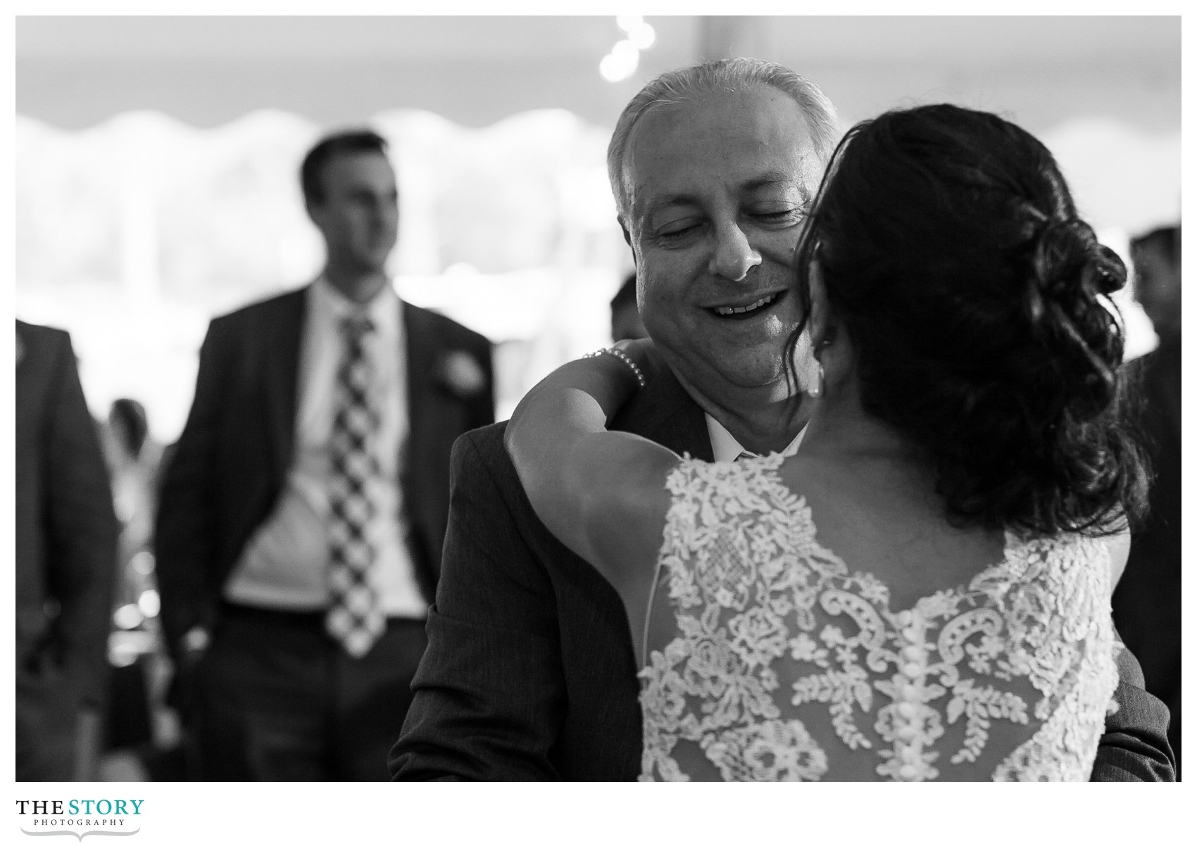 father daughter dance at cazenovia tent wedding