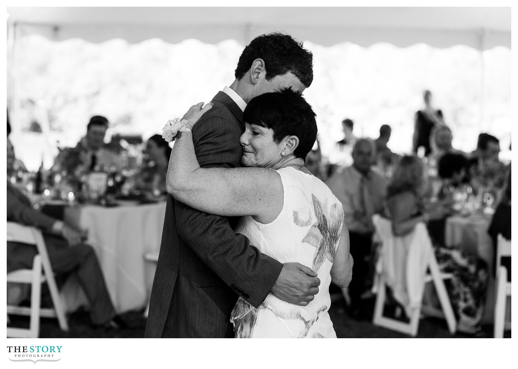 mother son dance at cazenovia wedding reception