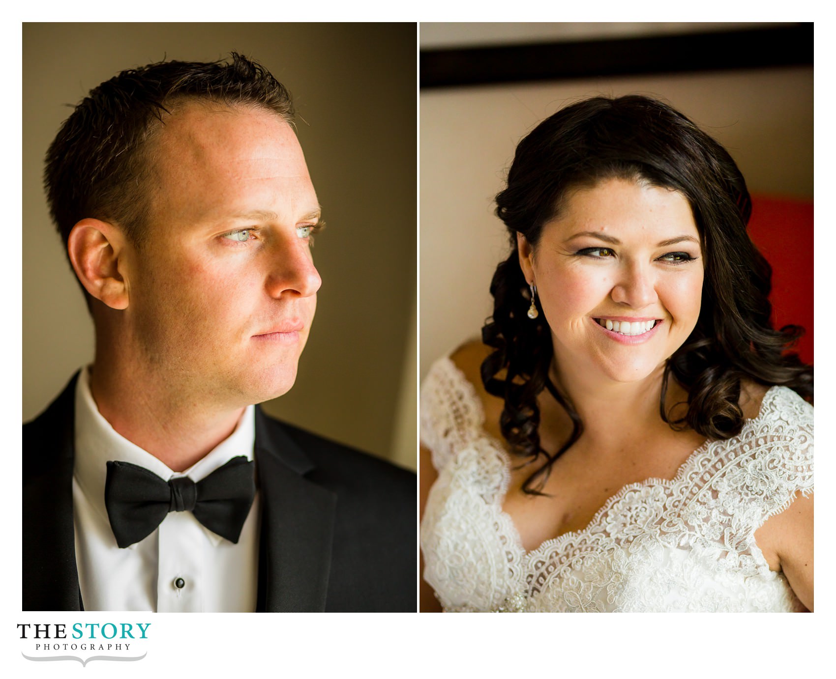 bride and groom portraits at Hilton Garden Inn Auburn