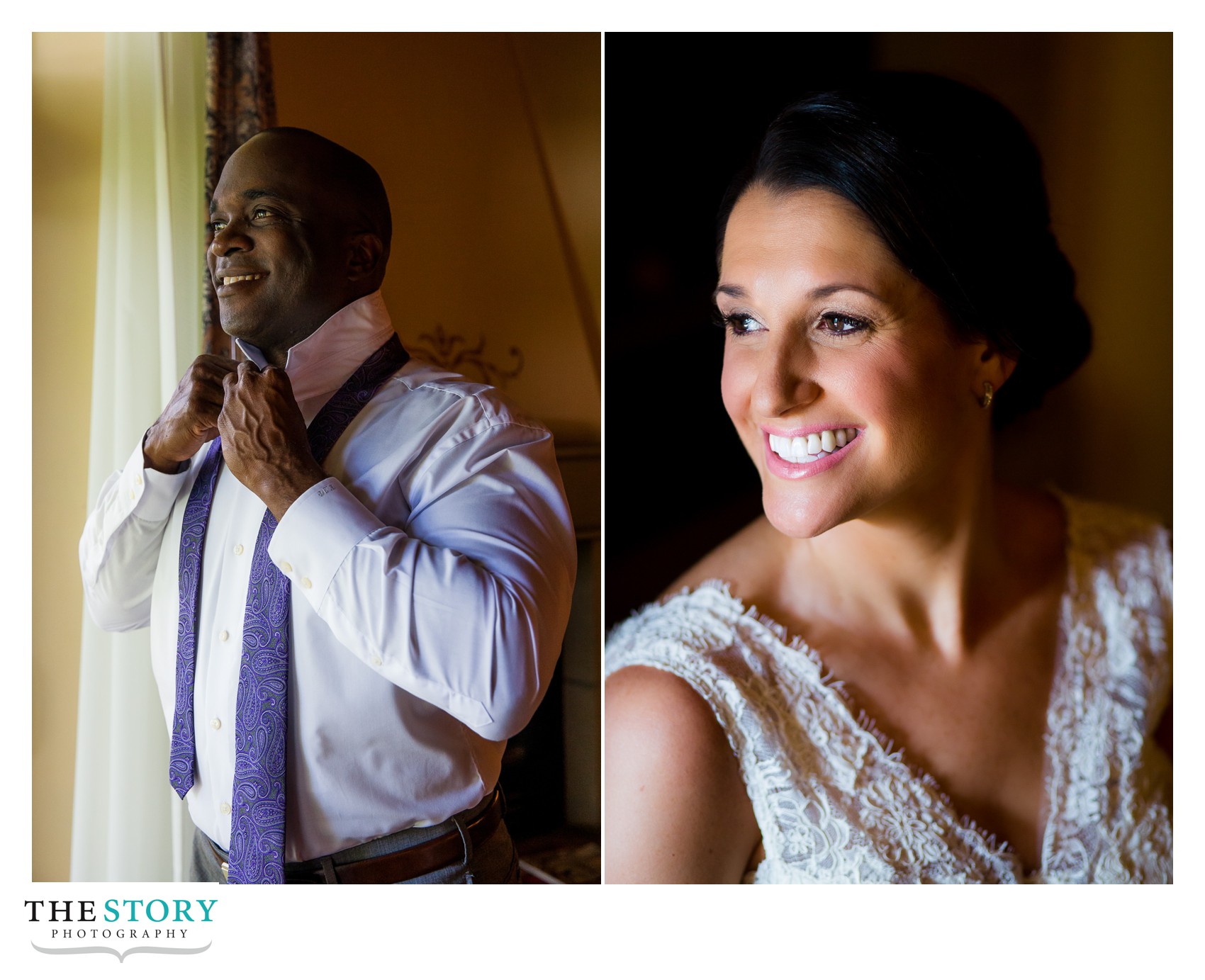 bride and groom portraits at mirbeau wedding