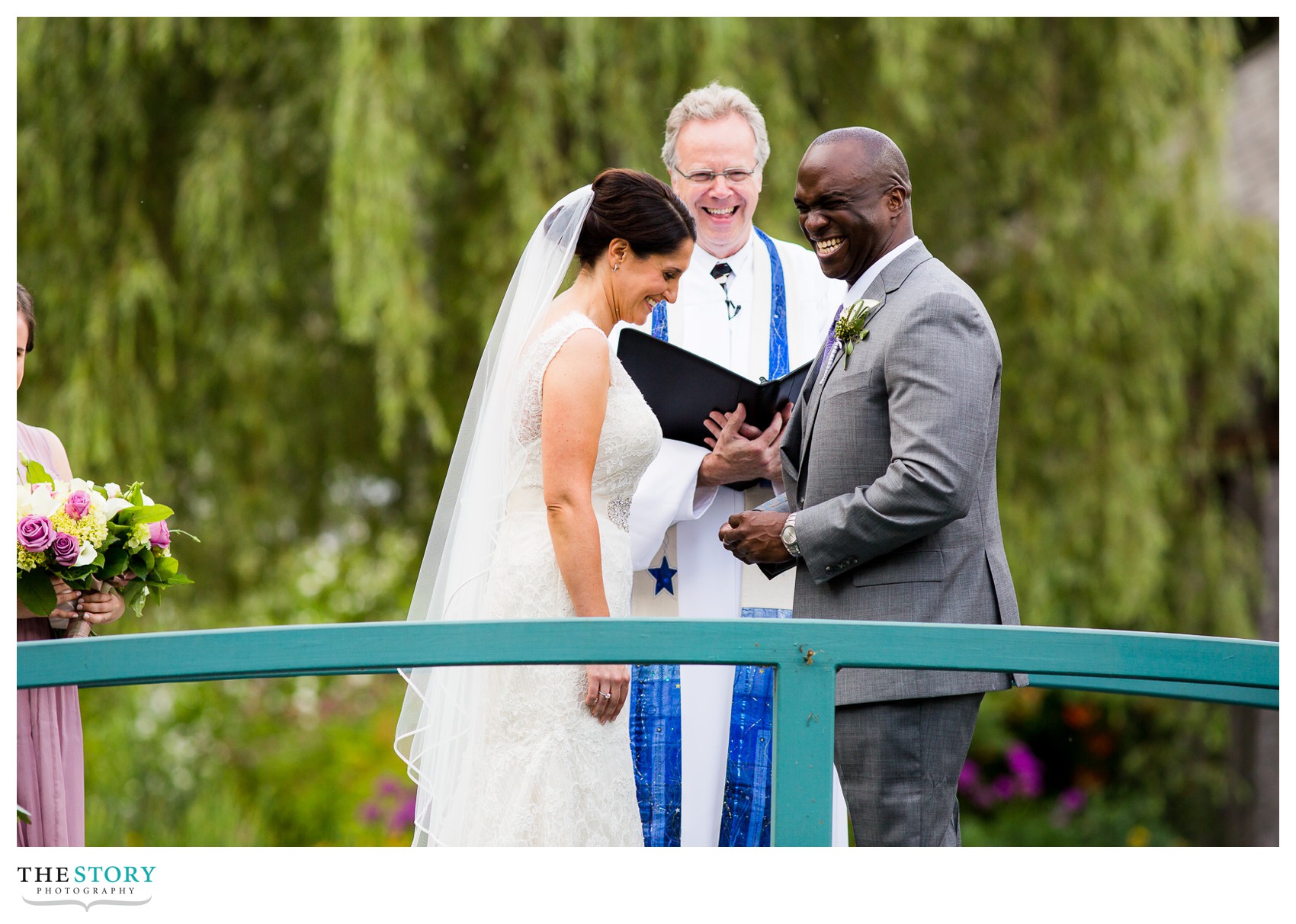 bridge wedding reception at Mirbeau